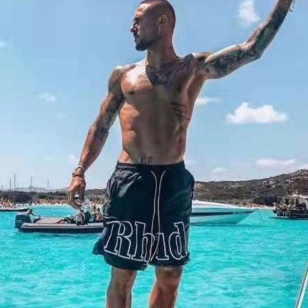 Rhude Nylon Shorts Men’s Size S Blk NWT